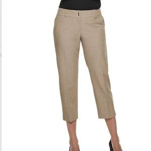 APT 9. - The Torie Capri - Women's Tan Straight Dress Work Pants - Size 6